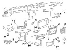 INSTRUMENT PANEL. DUCTS.