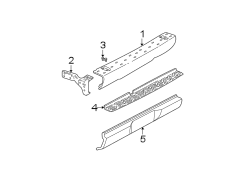 REAR BUMPER. BUMPER & COMPONENTS.