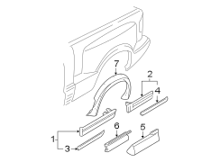 PICK UP BOX. EXTERIOR TRIM.