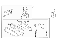 FRONT LAMPS. HEADLAMP COMPONENTS.