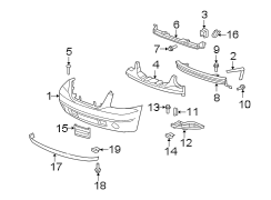 FRONT BUMPER. BUMPER & COMPONENTS.