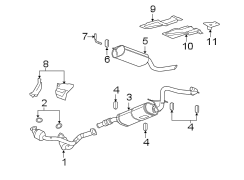 EXHAUST SYSTEM. EXHAUST COMPONENTS.