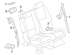 RESTRAINT SYSTEMS. REAR SEAT BELTS.