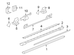 PILLARS. ROCKER & FLOOR. RUNNING BOARD.