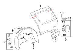 QUARTER PANEL & COMPONENTS.