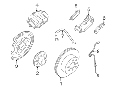 REAR SUSPENSION. BRAKE COMPONENTS.