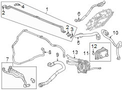 Drive Motor Inverter Coolant Line (Rear)