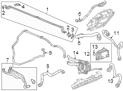 Engine Coolant Pipe (Rear)