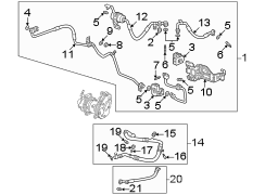 Image of A/C Refrigerant Line Clip image for your 2019 Buick Enclave    