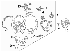 Image of Steering Wheel Back Cover (Rear) image for your 2021 Chevrolet Silverado   