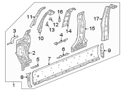 Body A-Pillar Bracket (Upper, Lower)