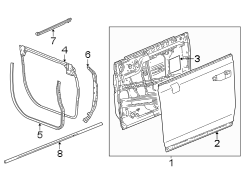 Image of Door Shell (Front) image for your 2007 Pontiac Grand Prix   