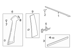 Door Belt Molding (Front, Upper)