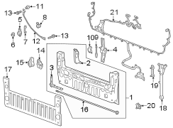 Tail gate insert panel. Included with: Tail gate. 