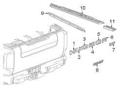 Tailgate Molding (Upper)