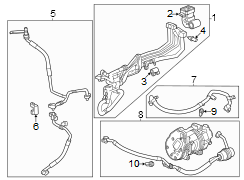 AC tube. Hose Assembly - Air Conditioning (A/C) Condenser. 