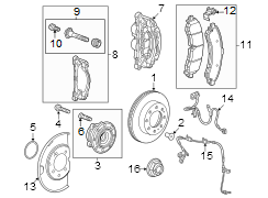 Image of Wheel Bearing and Hub Assembly (Front, Rear) image for your 2016 GMC Sierra 2500 HD 6.0L Vortec V8 FLEX A/T RWD SLE Extended Cab Pickup Fleetside 