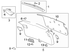 Liftgate Trim Cap (Lower)