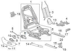 Seat Trim Panel Bracket (Front)