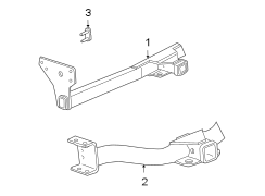 FRAME. TRAILER HITCH COMPONENTS.