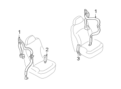 RESTRAINT SYSTEMS. FRONT SEAT BELTS.