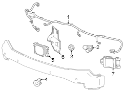 Image of Parking Aid System Wiring Harness image for your 2024 Buick Enclave    