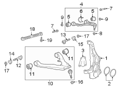 Front suspension. Suspension components.