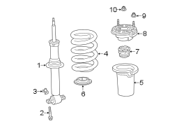 FRONT SUSPENSION. STRUTS & COMPONENTS.