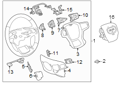 Image of Switch. Steering wheel mounted. image for your 2003 Chevrolet Blazer   