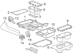 Image of Console Tray image for your 2015 Chevrolet Spark   