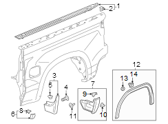 Truck Bed Molding (Upper)