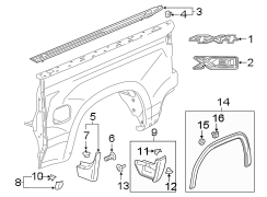 Image of Truck Bed Molding (Upper) image for your 2006 Cadillac Escalade EXT   