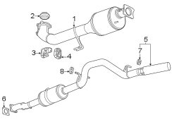 Image of Exhaust Muffler image for your 1992 Chevrolet K3500  Scottsdale Extended Cab Pickup Fleetside 6.5L V8 DIESEL A/T 