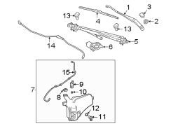 Windshield. Wiper & washer components.