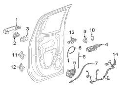 Rear door. Lock & hardware.