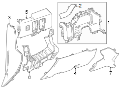 Panel. Trim. Molding. (Upper, Lower). Instrument Panel Molding.