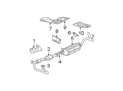 EXHAUST SYSTEM. EXHAUST COMPONENTS.