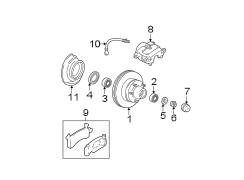 FRONT SUSPENSION. BRAKE COMPONENTS.