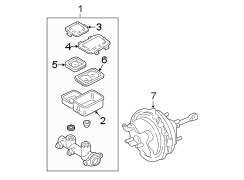 COWL. COMPONENTS ON DASH PANEL.