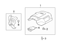 Engine appearance cover.