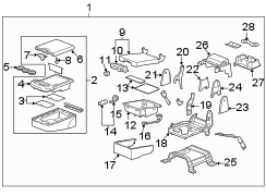 SEATS & TRACKS. FRONT SEAT COMPONENTS.