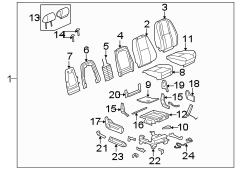 SEATS & TRACKS. FRONT SEAT COMPONENTS.