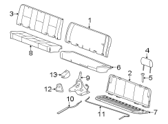 SEATS & TRACKS. REAR SEAT COMPONENTS.