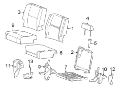 SEATS & TRACKS. REAR SEAT COMPONENTS.