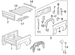 PICK UP BOX COMPONENTS.