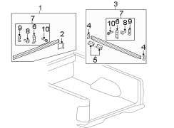 PICK UP BOX. BOX RAILS.