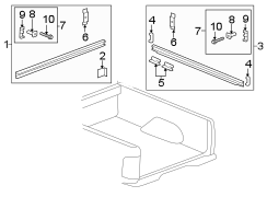 PICK UP BOX. BOX RAILS.