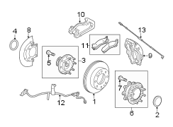 FRONT SUSPENSION. BRAKE COMPONENTS.