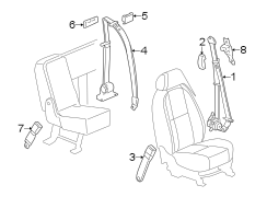 RESTRAINT SYSTEMS. FRONT SEAT BELTS.