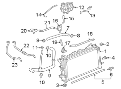 Image of Engine Coolant Overflow Hose image for your 2008 Chevrolet Equinox   